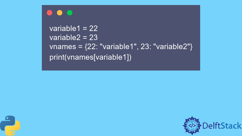 Print Variable Name in Python