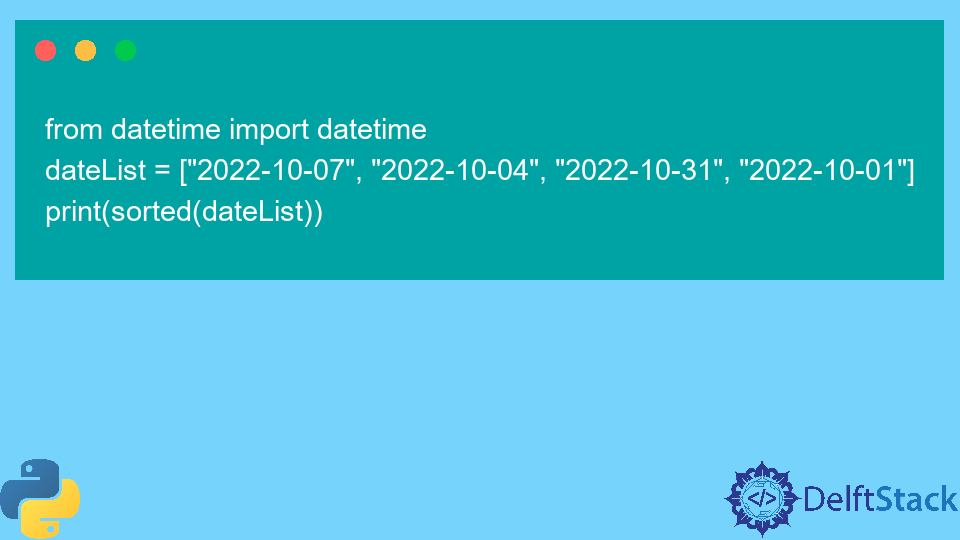 Sort Date and Time in Python