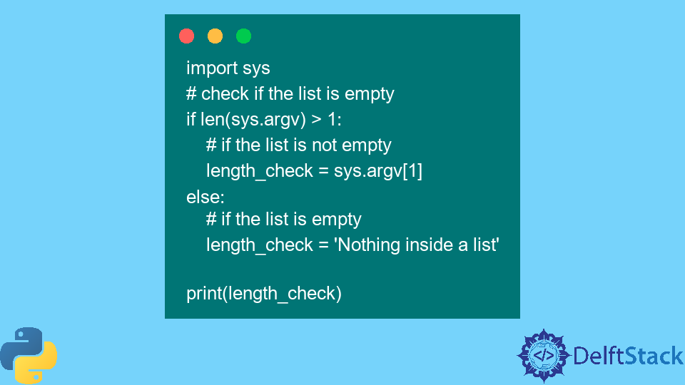 Python sys.argv List