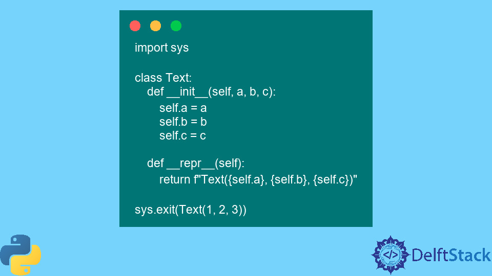Python sys.exit() Method
