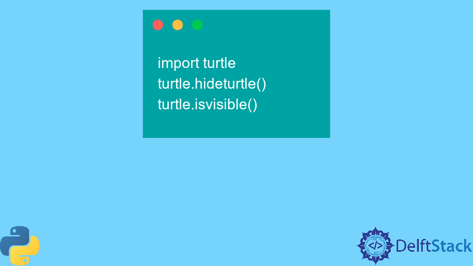 Hide Turtle Icon in Python