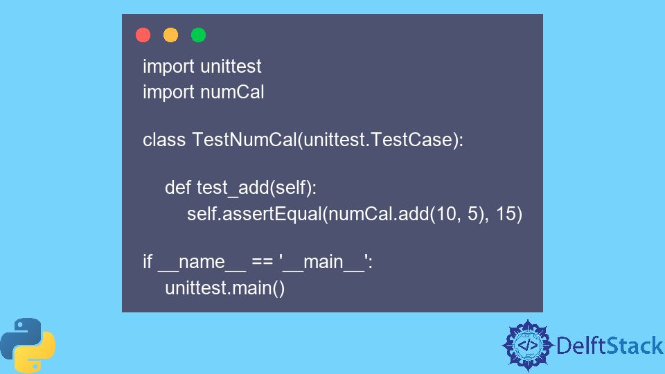 Python Unittest Setup