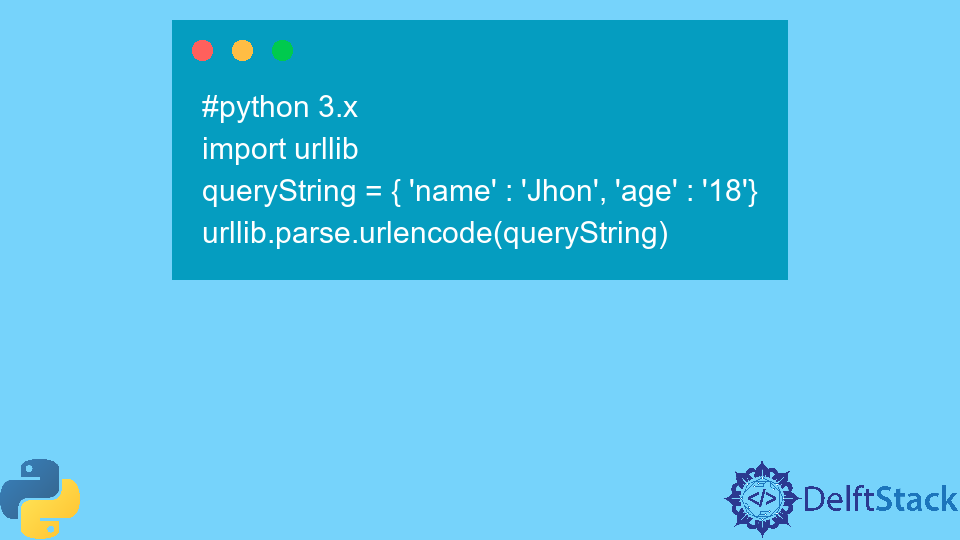 Using Urlencode in Python
