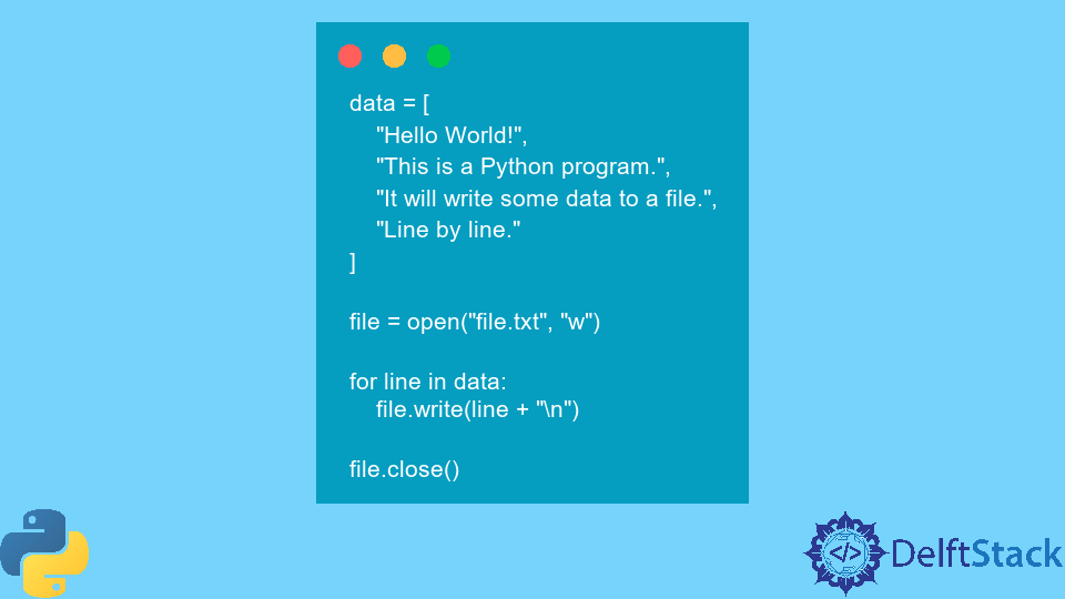 Write Line by Line to a File Using Python