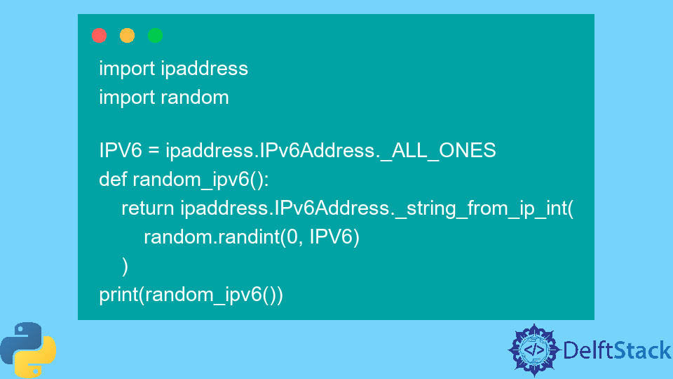 Random IP Address Generator in Python