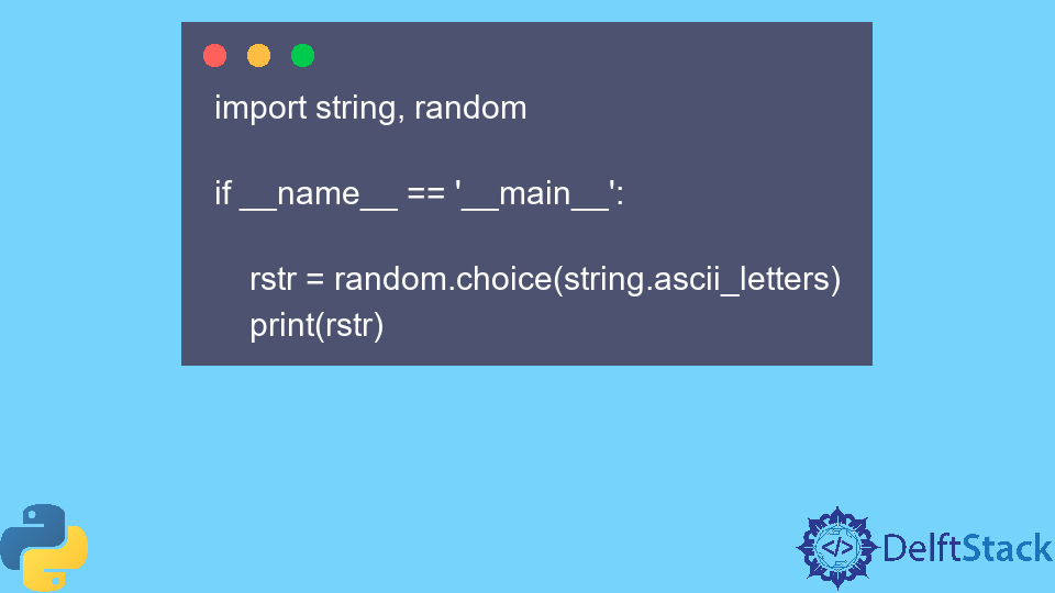 Random Letter Generator in Python