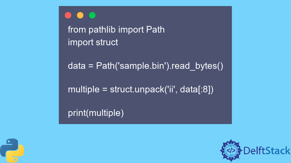 在 Python 中讀取二進位制檔案