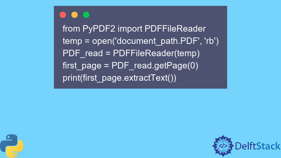 Read PDF in Python