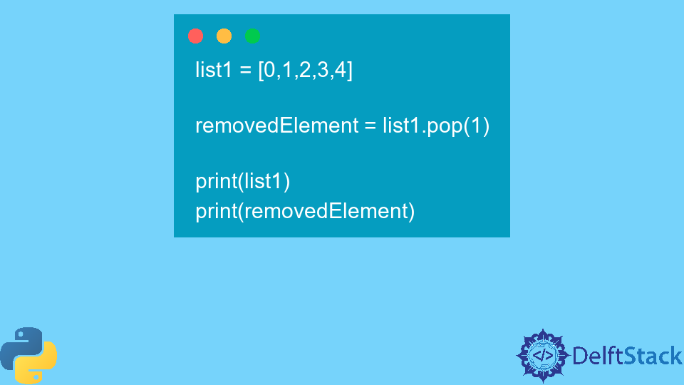 Remove List Element by Index in Python