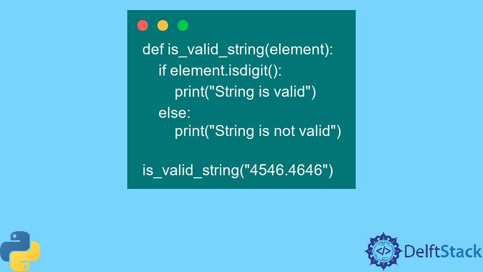 Check if a String Is a Number in Python