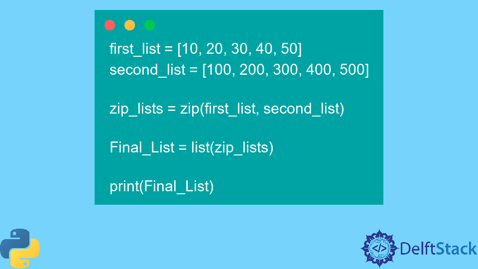 Zip Lists in Python