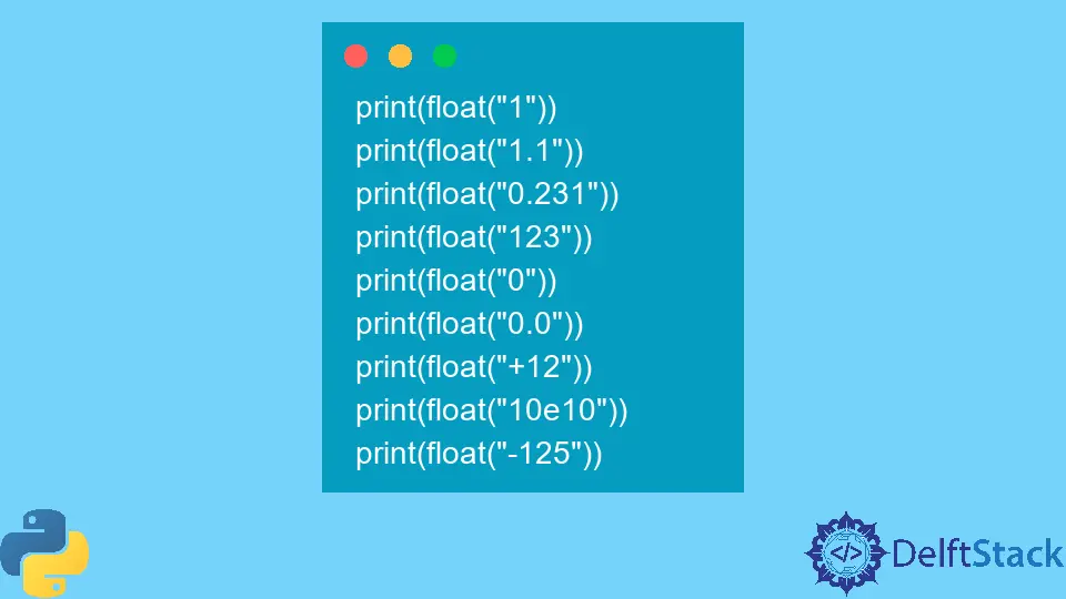 Python で文字列を浮動小数点値に変換する