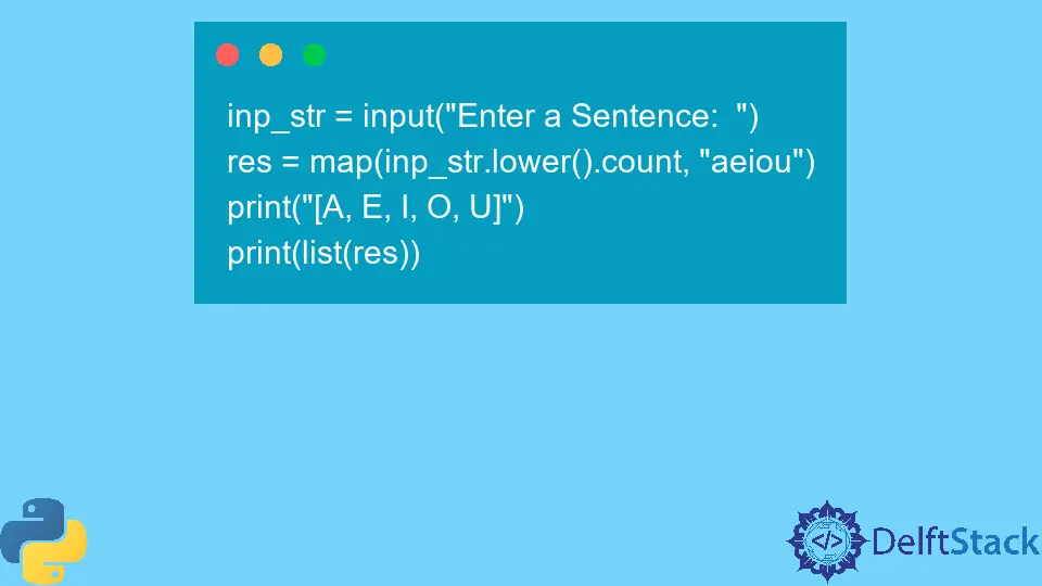 Contar vocales en una cadena usando Python