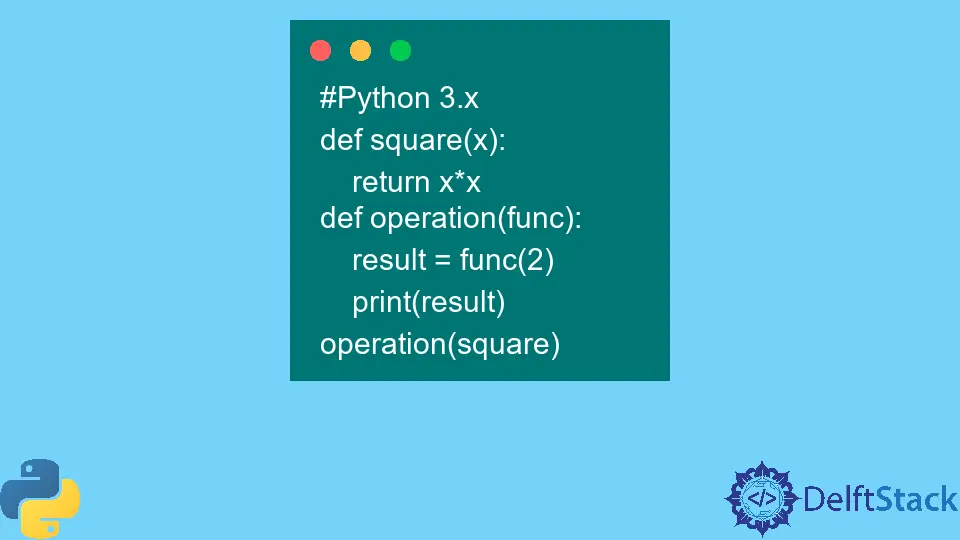 Erstklassige Funktionen in Python