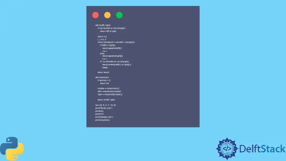 How to Implement Merge Sort in Python