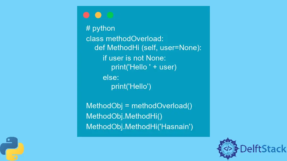 Method Overloading in Python