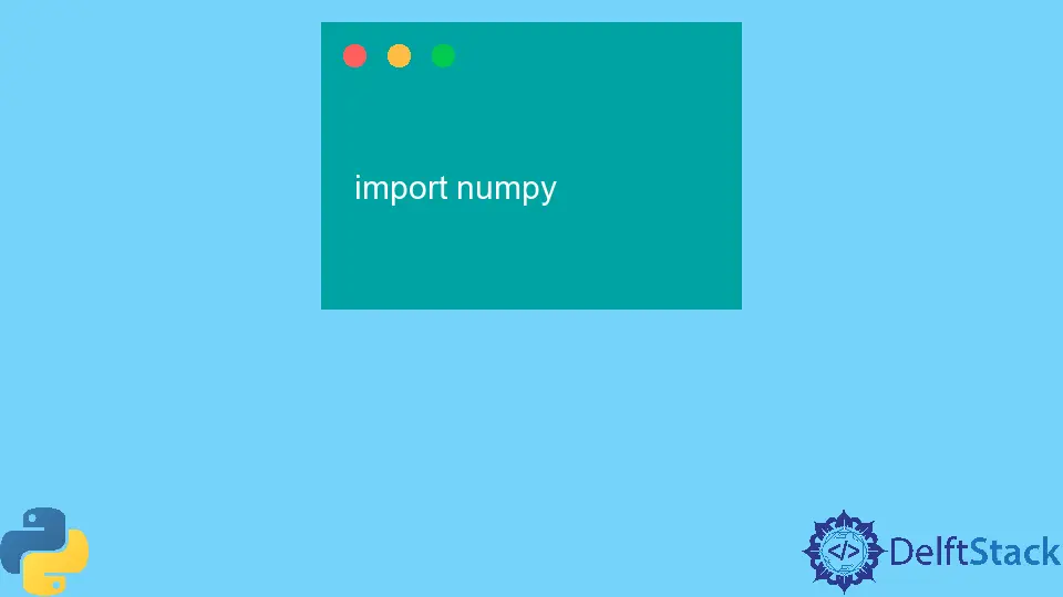 Modulenotfounderror: Kein Modul namens NumPy
