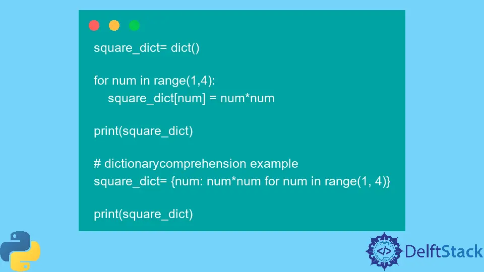 Comprensión de diccionario anidado en Python