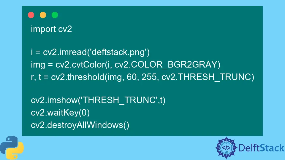 OpenCV Threshold