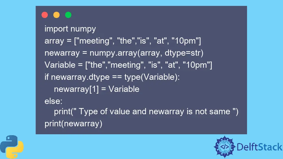 Python Array Value Error