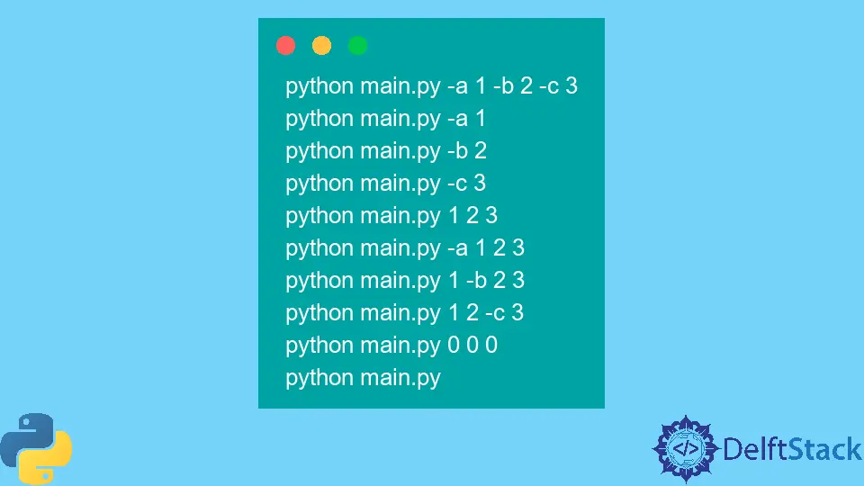 Python을 사용하여 명령줄 인수 구문 분석