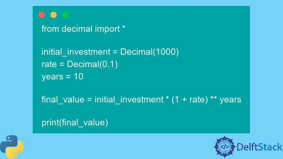 How to Make Compound Interest Calculator in Python