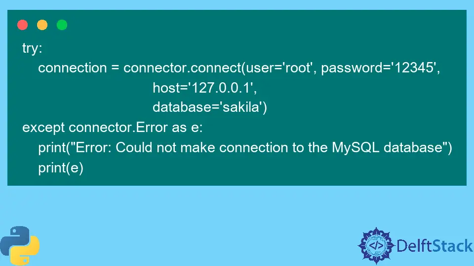 在 Python 中連線到 MySQL 資料庫