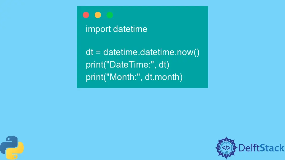 Python datetime.datetime.month Attribute