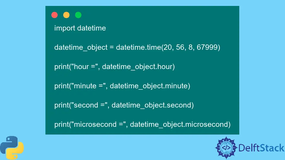 Python datetime.time() Class