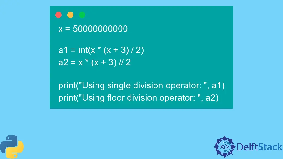 Cosa significa // in Python