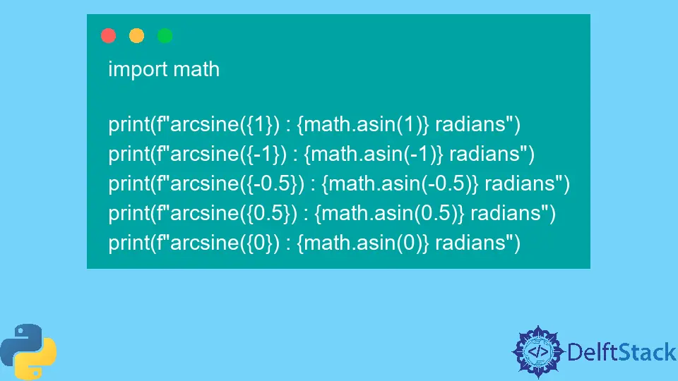 Python math.asin() Method