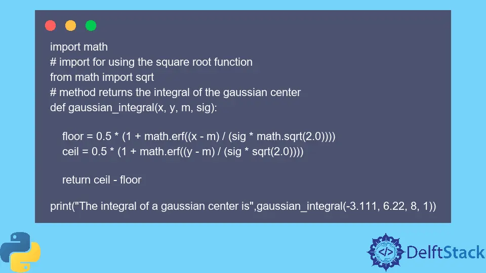 Python Math.erf() Method