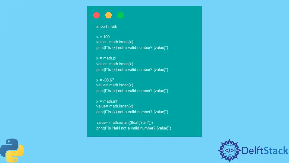 Python math.isnan() Method