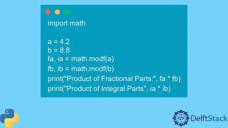 Python math.modf() Method