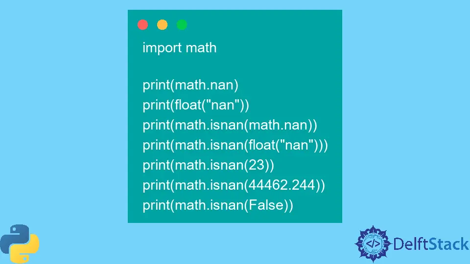 Python math.nan Attribute