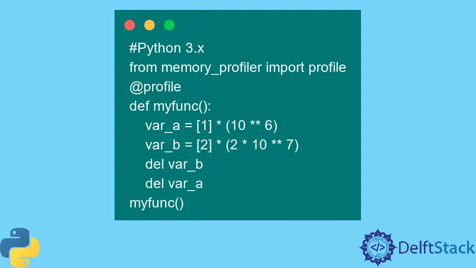 Memory Profiler in Python