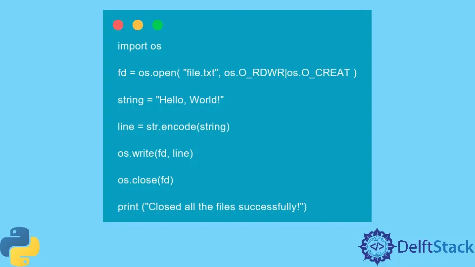 Python os.closerange() Method