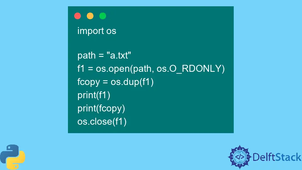 Python os.dup() Method