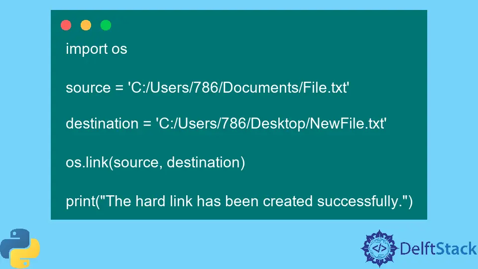 Python os.link() Method