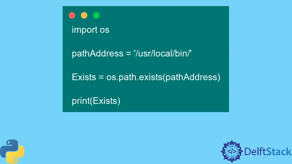 Python os.path.exists() Method