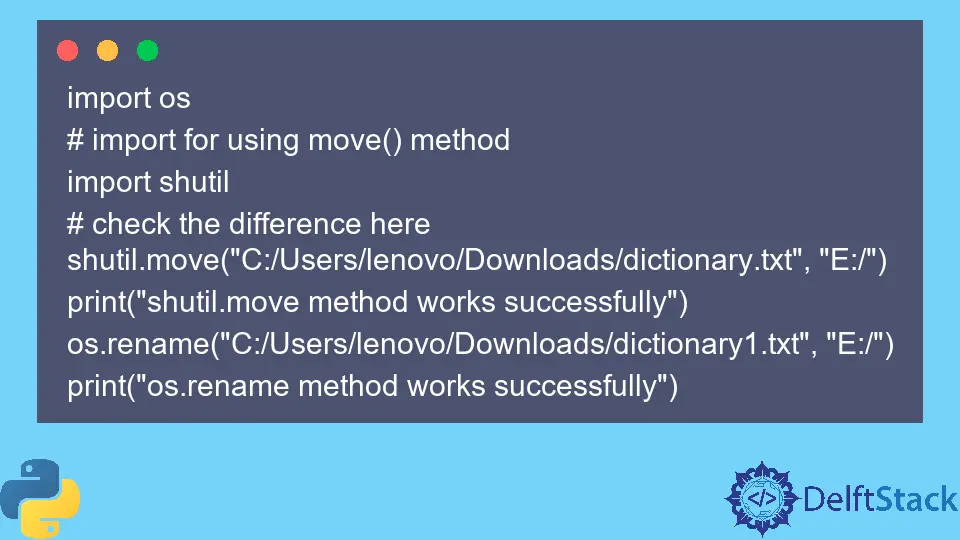 Python os.renames() Method