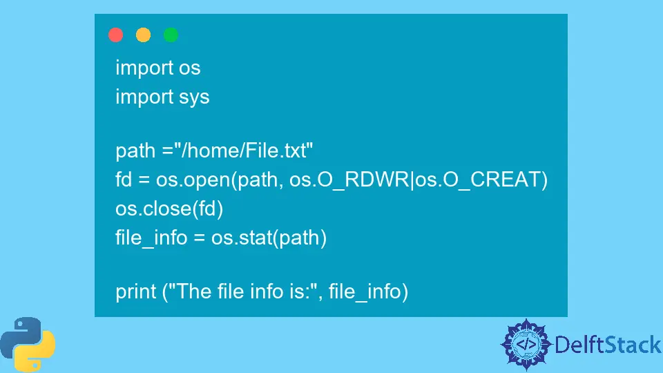 Python os.stat() Method