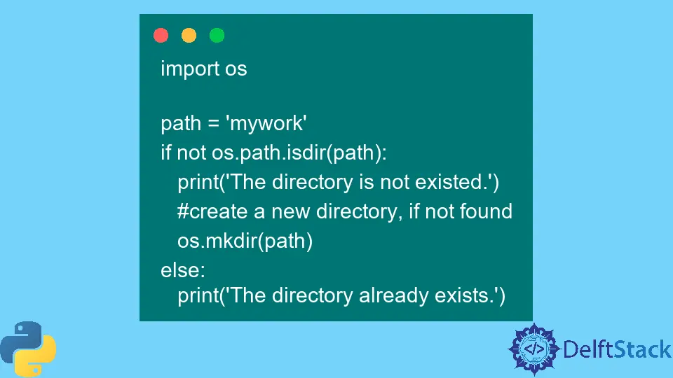 Python os.mkdir() Method