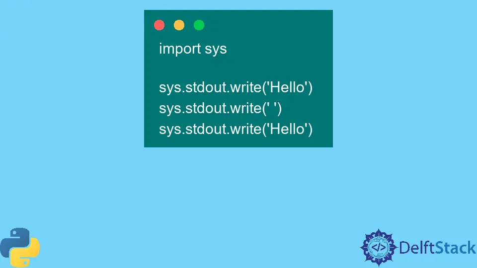 Imprimer sans nouvelle ligne en Python