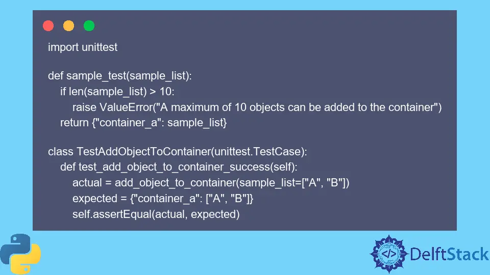 Ejecutar pruebas unitarias en Python