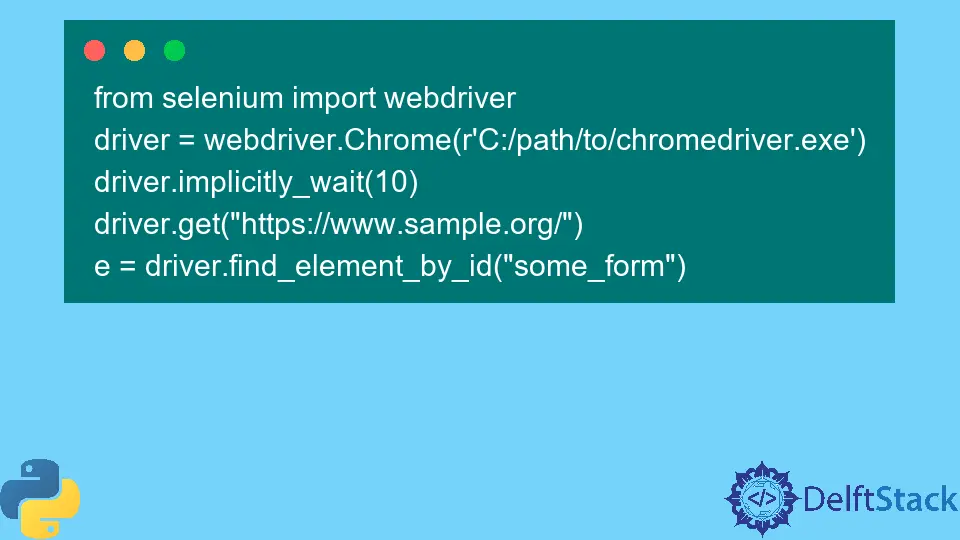 Python에서 Selenium을 사용한 암시적 대기