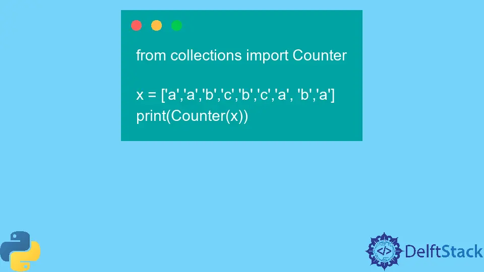 How to Sort Counter Based on Values in Python