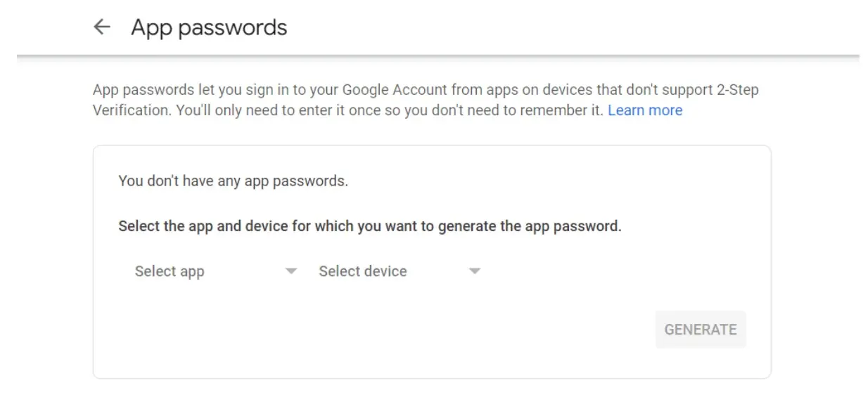 App password