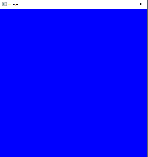 blue image using numpy