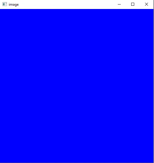 imagen azul usando numpy